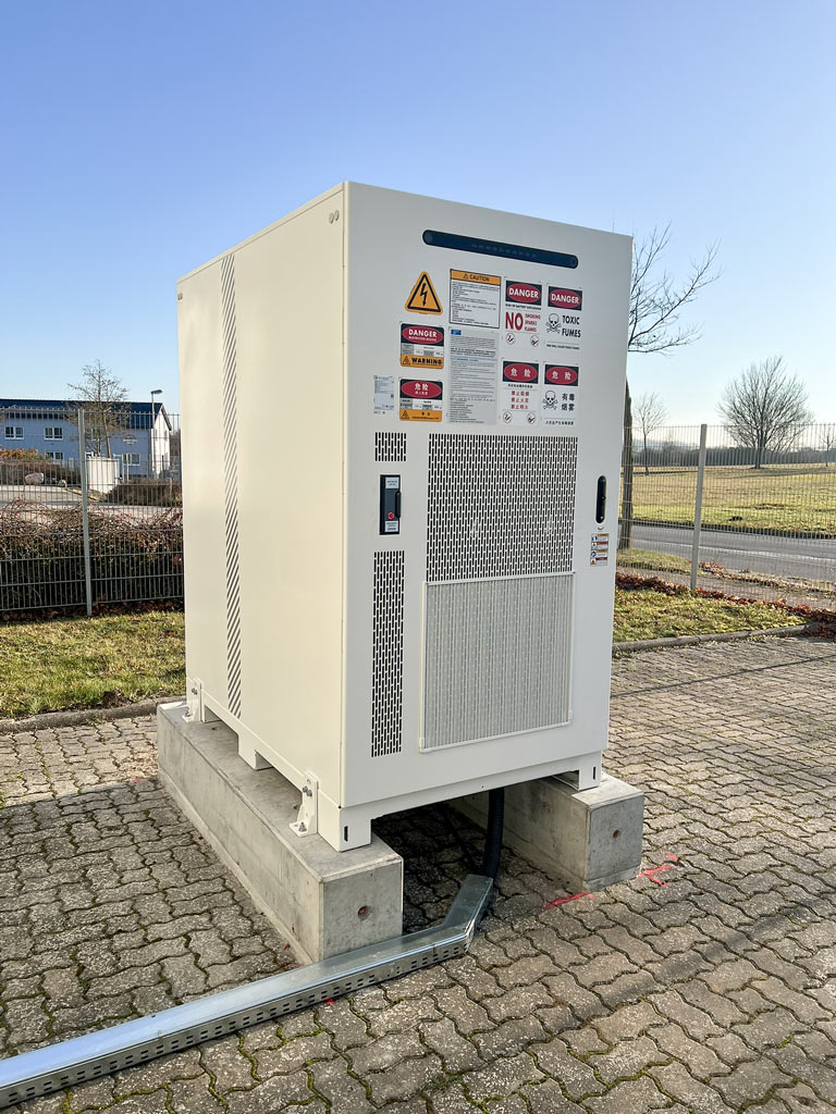 Solaranlage die mit Batteriespeicher erweitert wurde