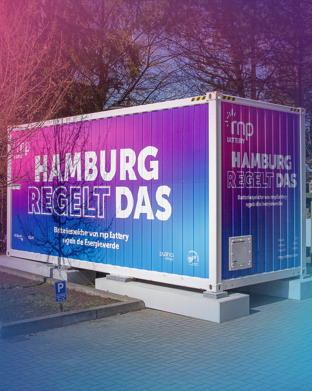 Hamburg regelt das Batteriespeicher in Hamburg Gewerbepark Hamburg Nord